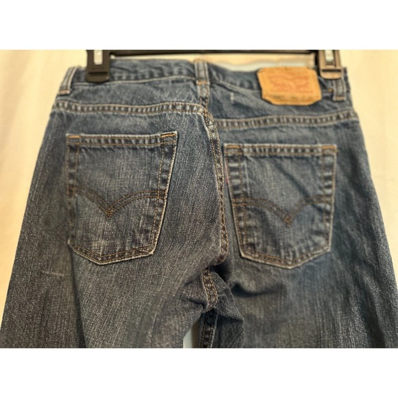 LEVI'S 505 Regular Fit 27x27 Straight Leg Blue Jeans Size Regular 14 *NICE - Picture 4 of 11